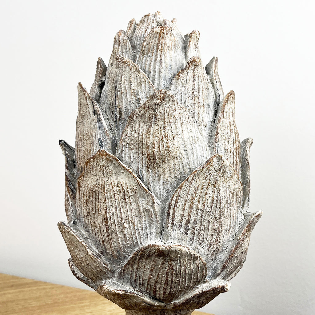 30.5cm Rustic Artichoke Ornament – Resin