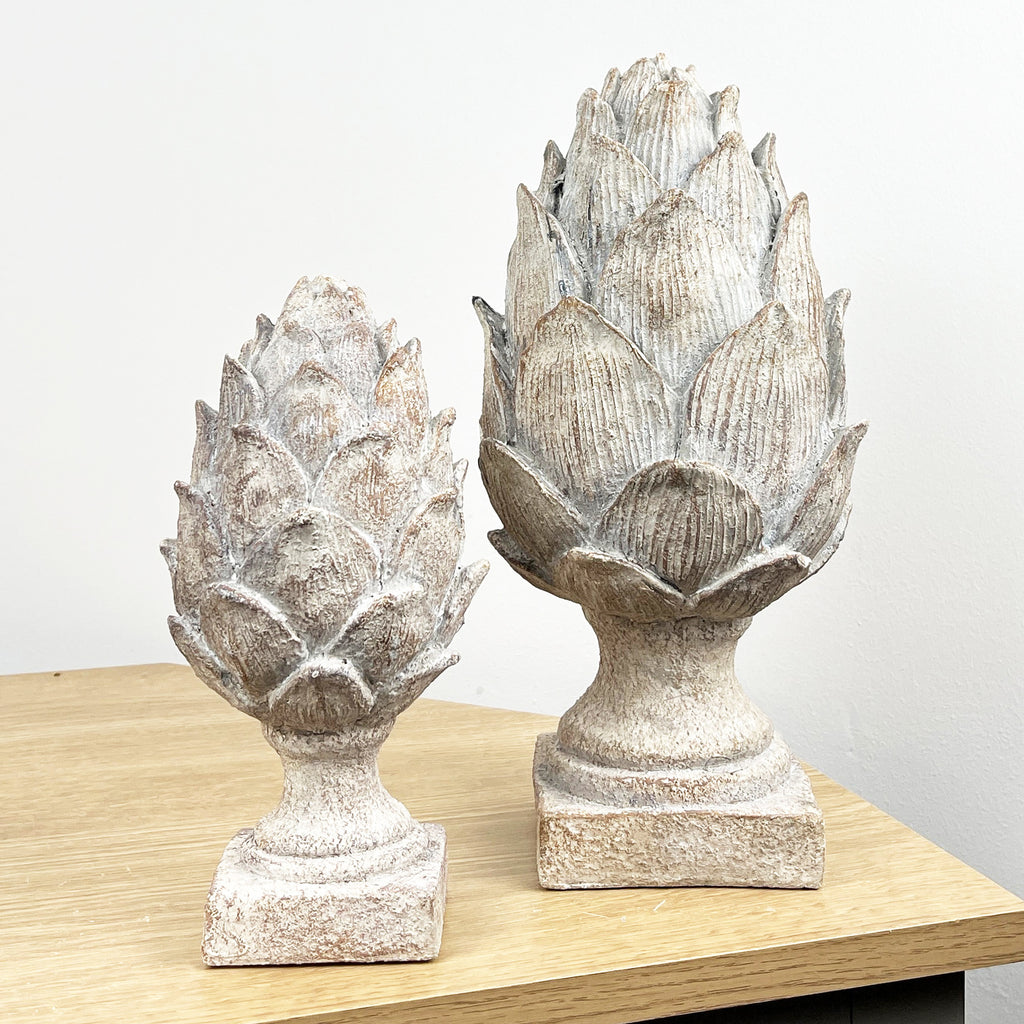 30.5cm Rustic Artichoke Ornament – Resin