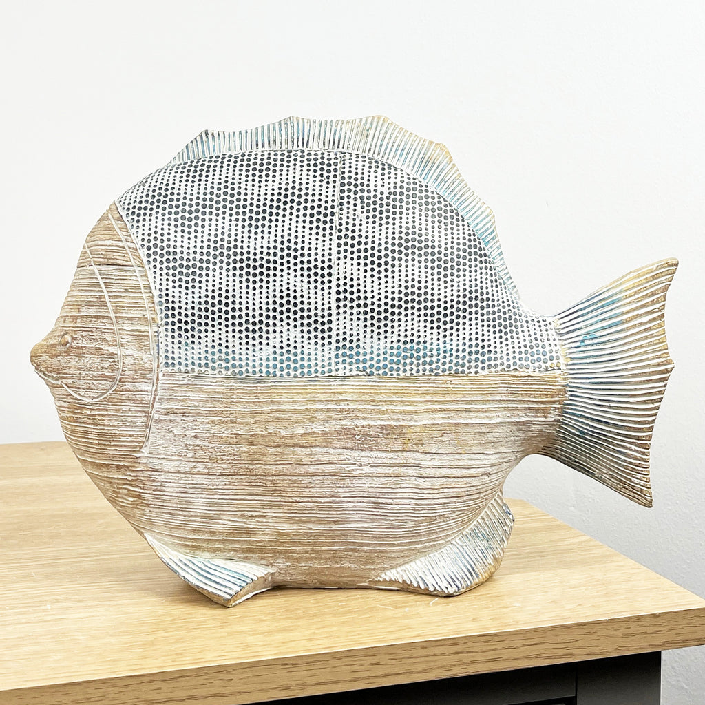 23cm Large Nautical Fish Ornament – Resin