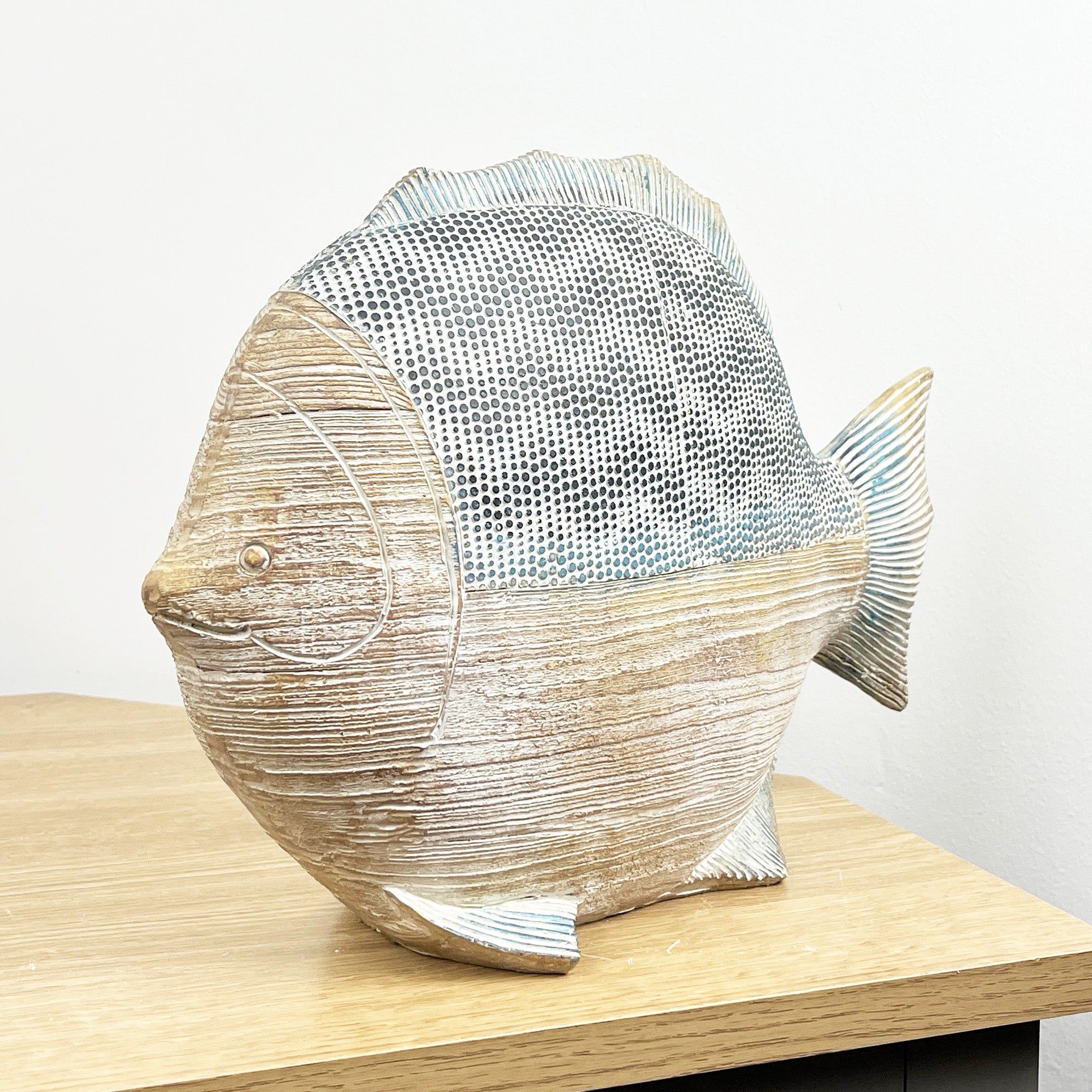 23cm Large Nautical Fish Ornament – Resin