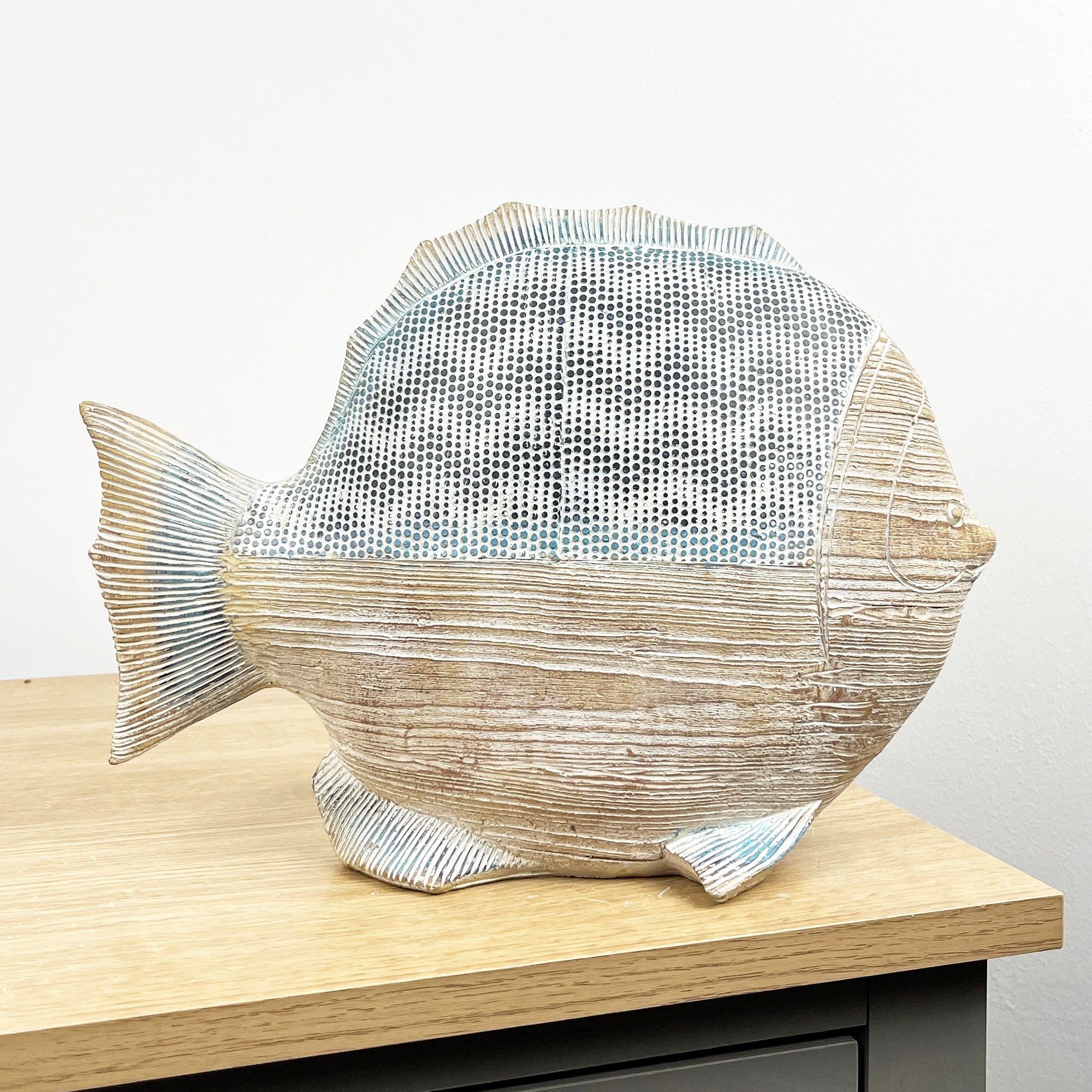 23cm Large Nautical Fish Ornament – Resin