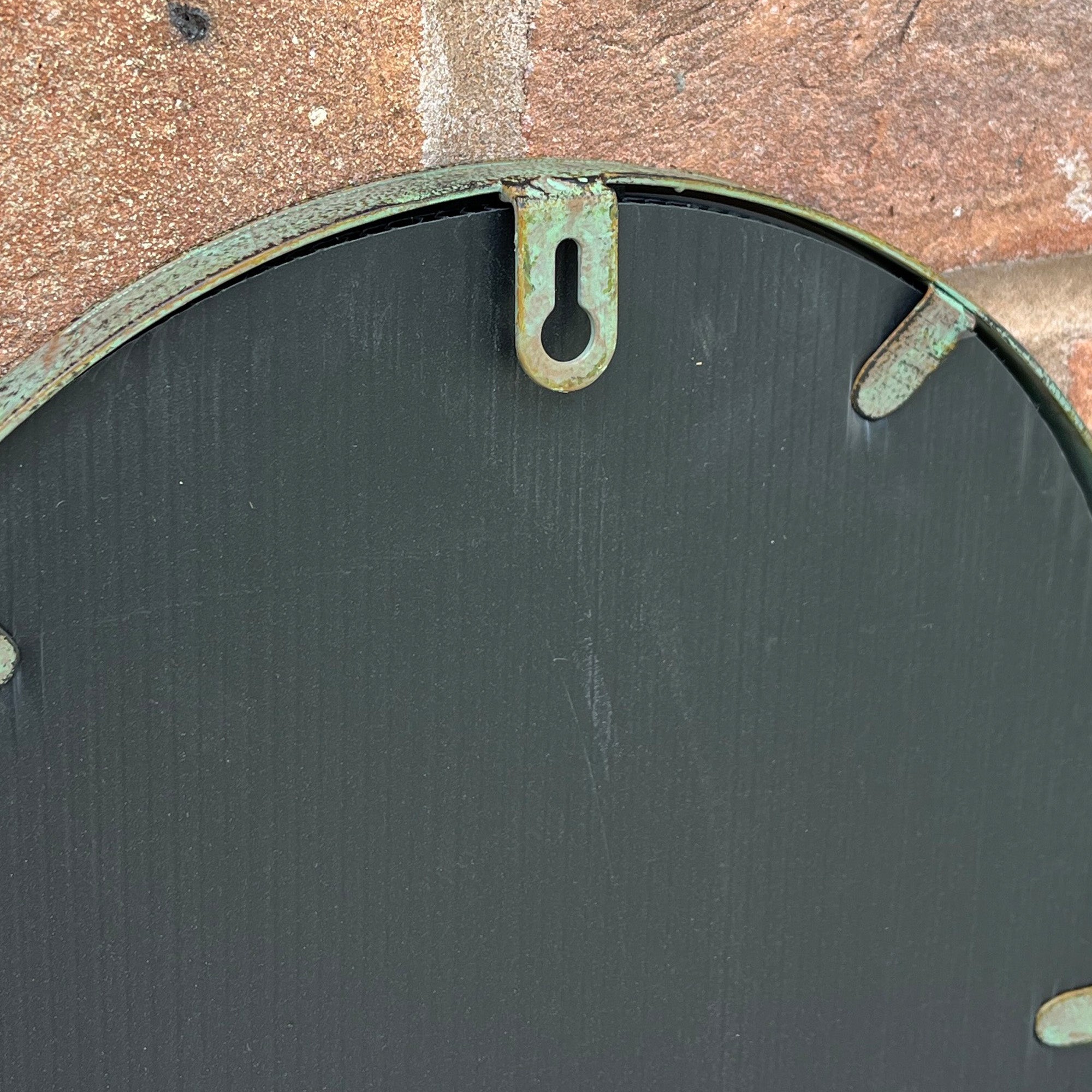 25cm x 45cm Rustic Window Arch Wall Mirror – Metal Frame