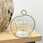 Large Apple Tealight Candle Holder / Ornament – Metal