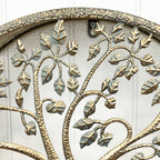 40cm Round Tree of Life Wall Art - Gold