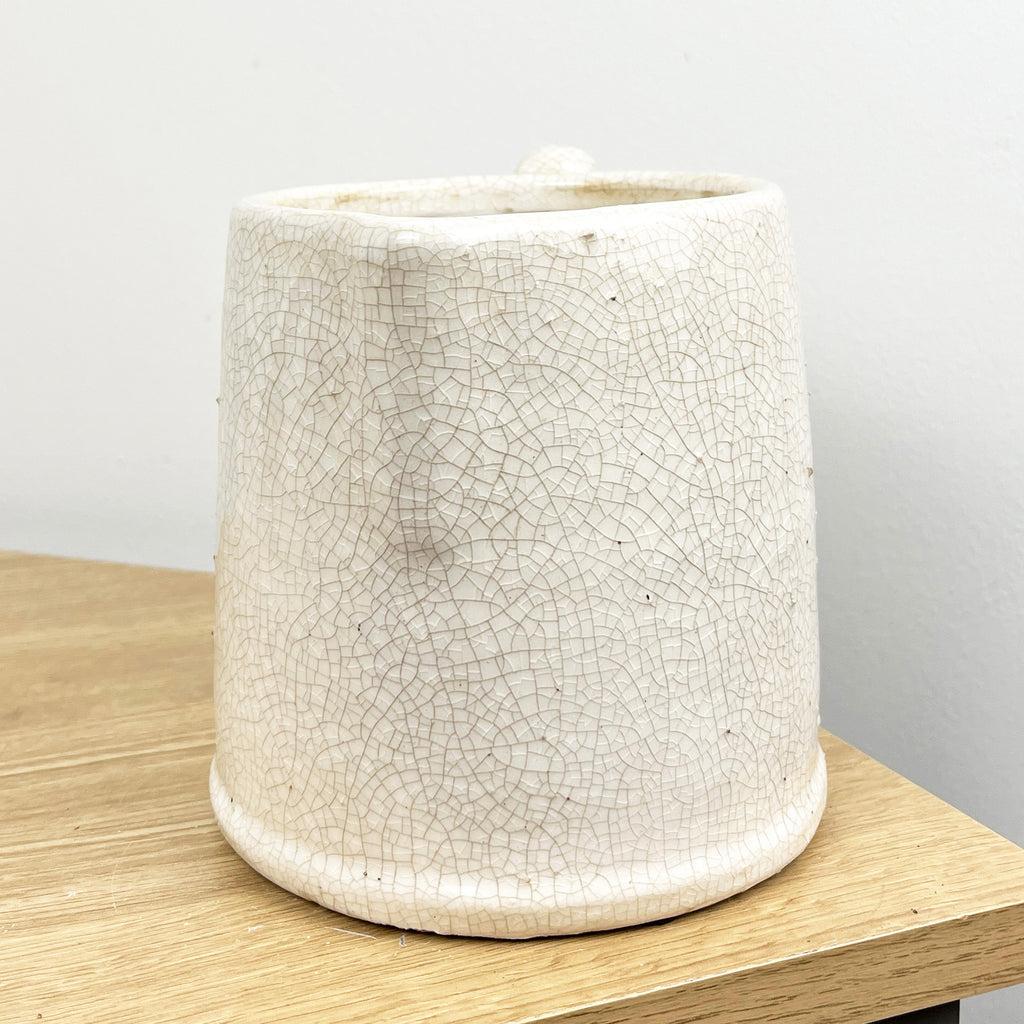 15cm Crackle Glazed Rustic Kitchen Utensil Storage Jug – Ceramic