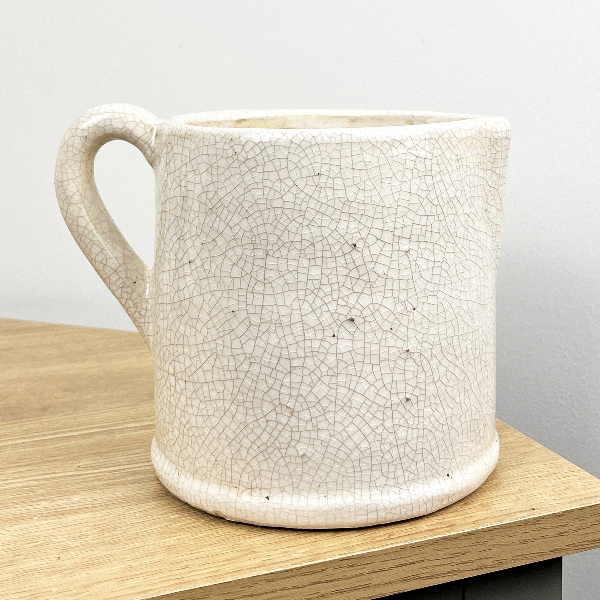 15cm Crackle Glazed Rustic Kitchen Utensil Storage Jug – Ceramic