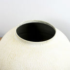 27cm Tall Large Decorative Vase - Metal Stone Effect Finish