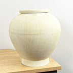 30cm Tall Large Decorative Vase - Metal Stone Effect Finish