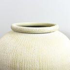 30cm Tall Large Decorative Vase - Metal Stone Effect Finish