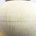 30cm Tall Large Decorative Vase - Metal Stone Effect Finish