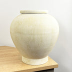 30cm Tall Large Decorative Vase - Metal Stone Effect Finish