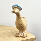 20.5cm Rustic Toadstool Hat Duck Ornament - Resin