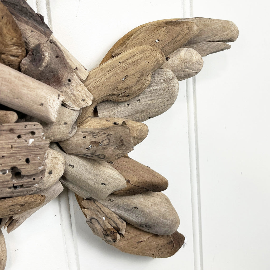 34cm Driftwood Fish Wall Decoration