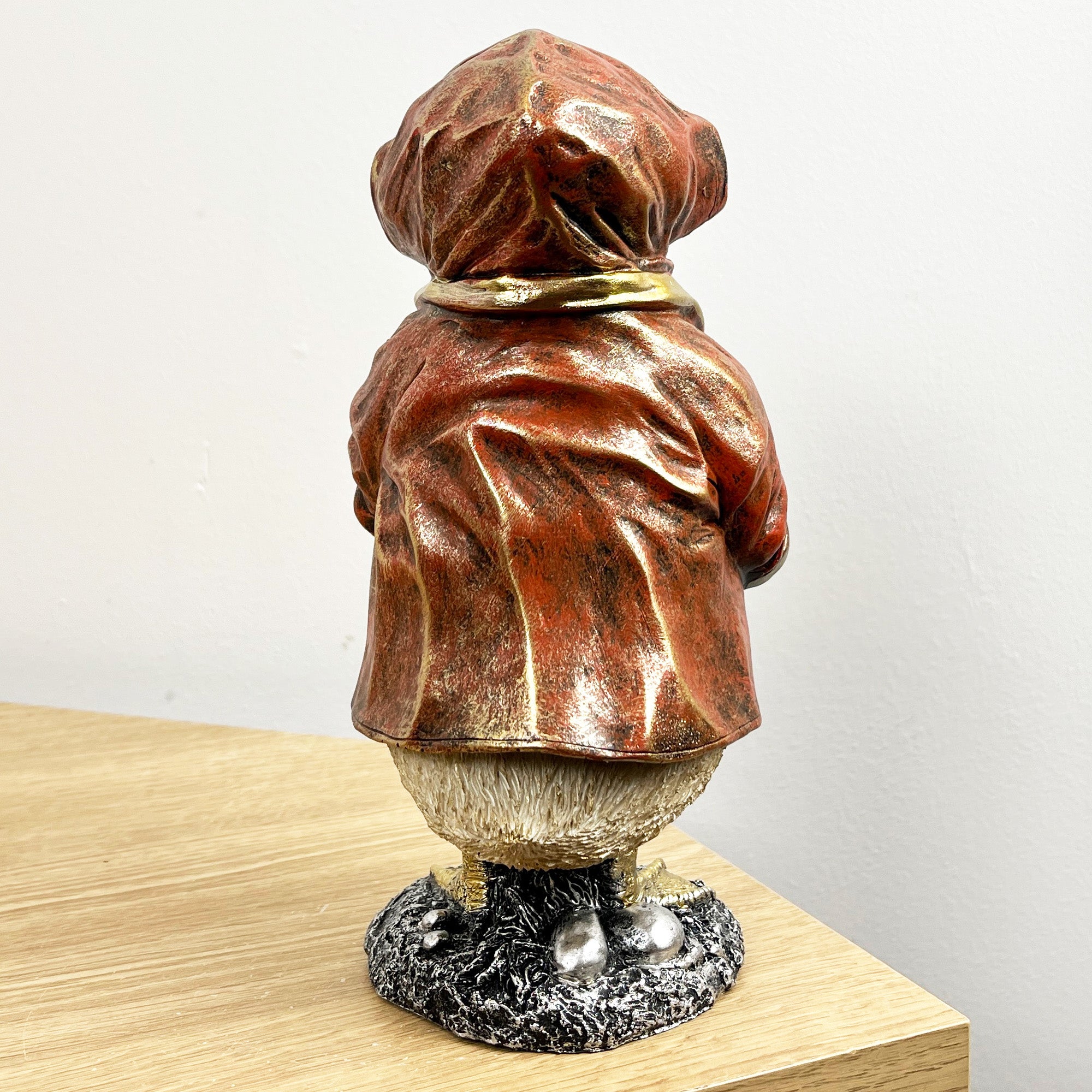 21.5cm Tall Duck in Raincoat Ornament - Resin