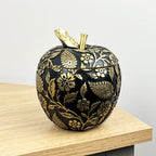 13.5cm Floral Apple Ornament / Trinket Pot - Resin