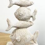 25.5cm Nautical Tower of Fish Ornament – Resin