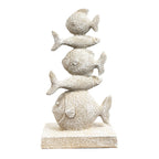 25.5cm Nautical Tower of Fish Ornament – Resin