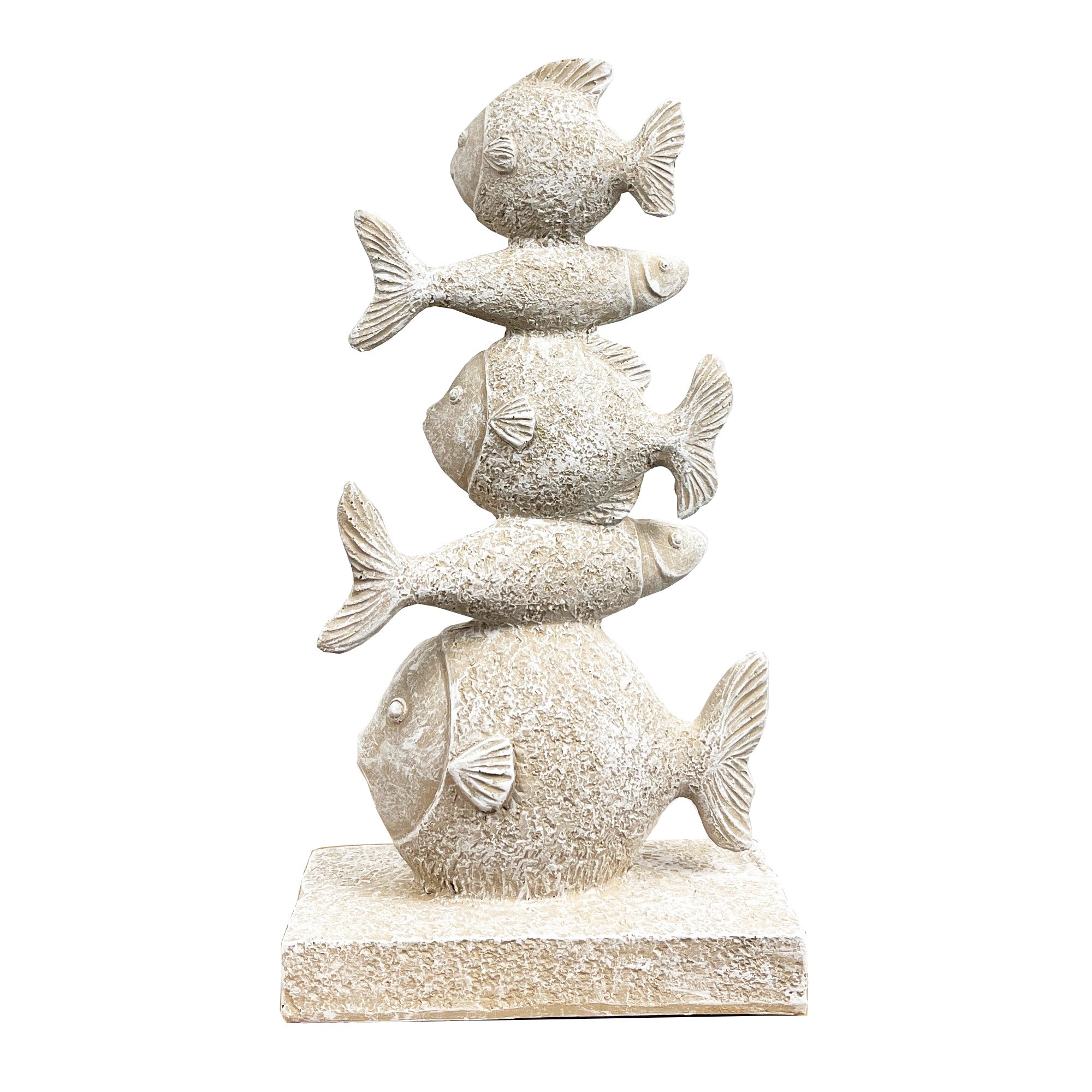 25.5cm Nautical Tower of Fish Ornament – Resin