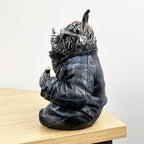 18cm Rude Middle Finger Highland Cow Ornament – Resin