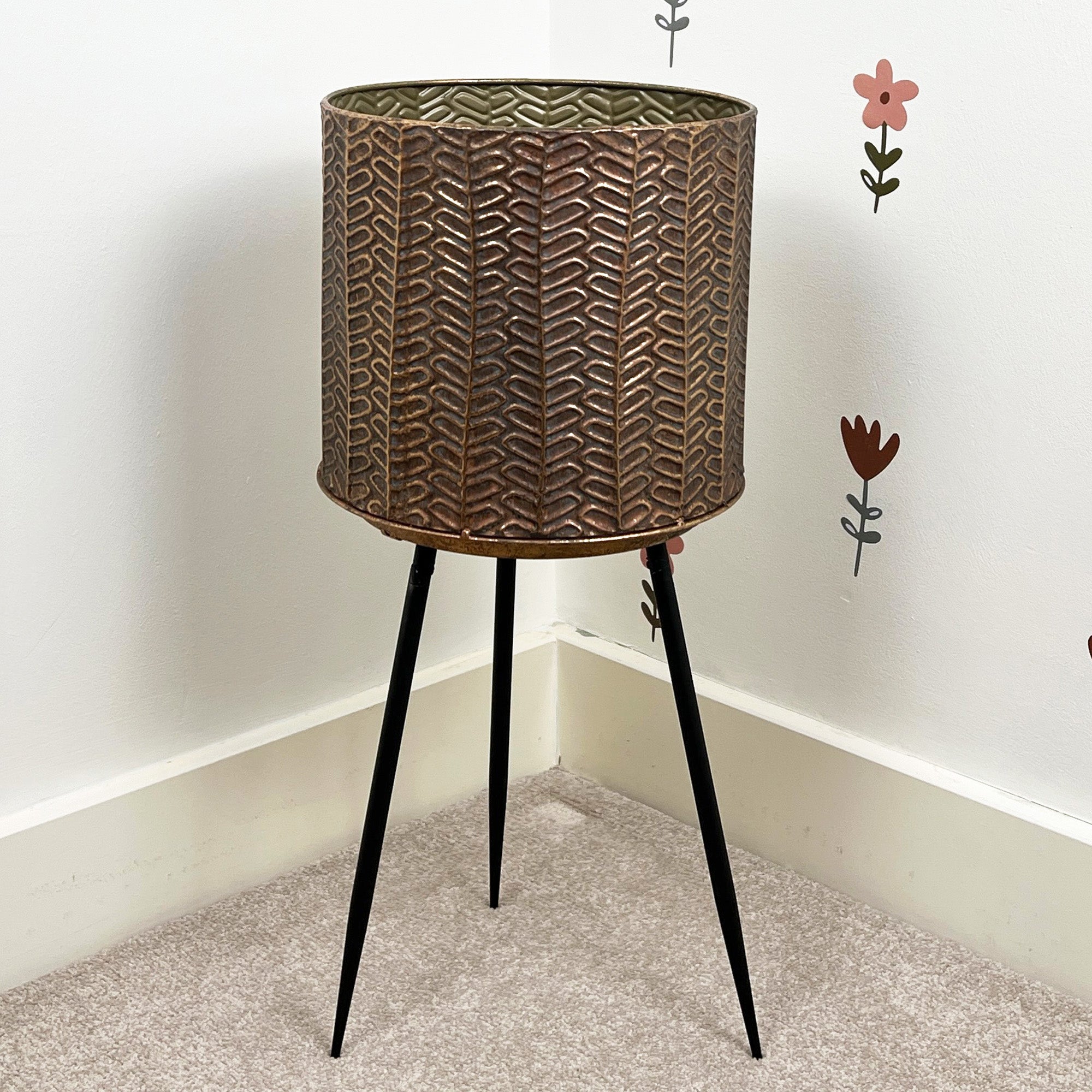58cm Tall Indoor Plant Pot Holder Stand – Metal