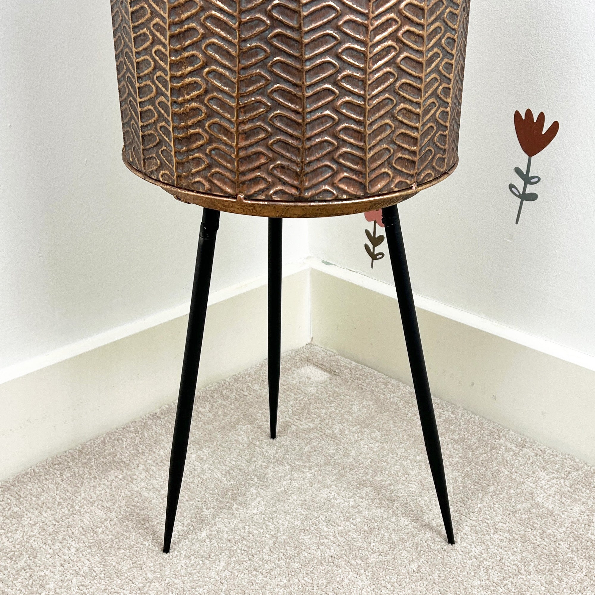 58cm Tall Indoor Plant Pot Holder Stand – Metal