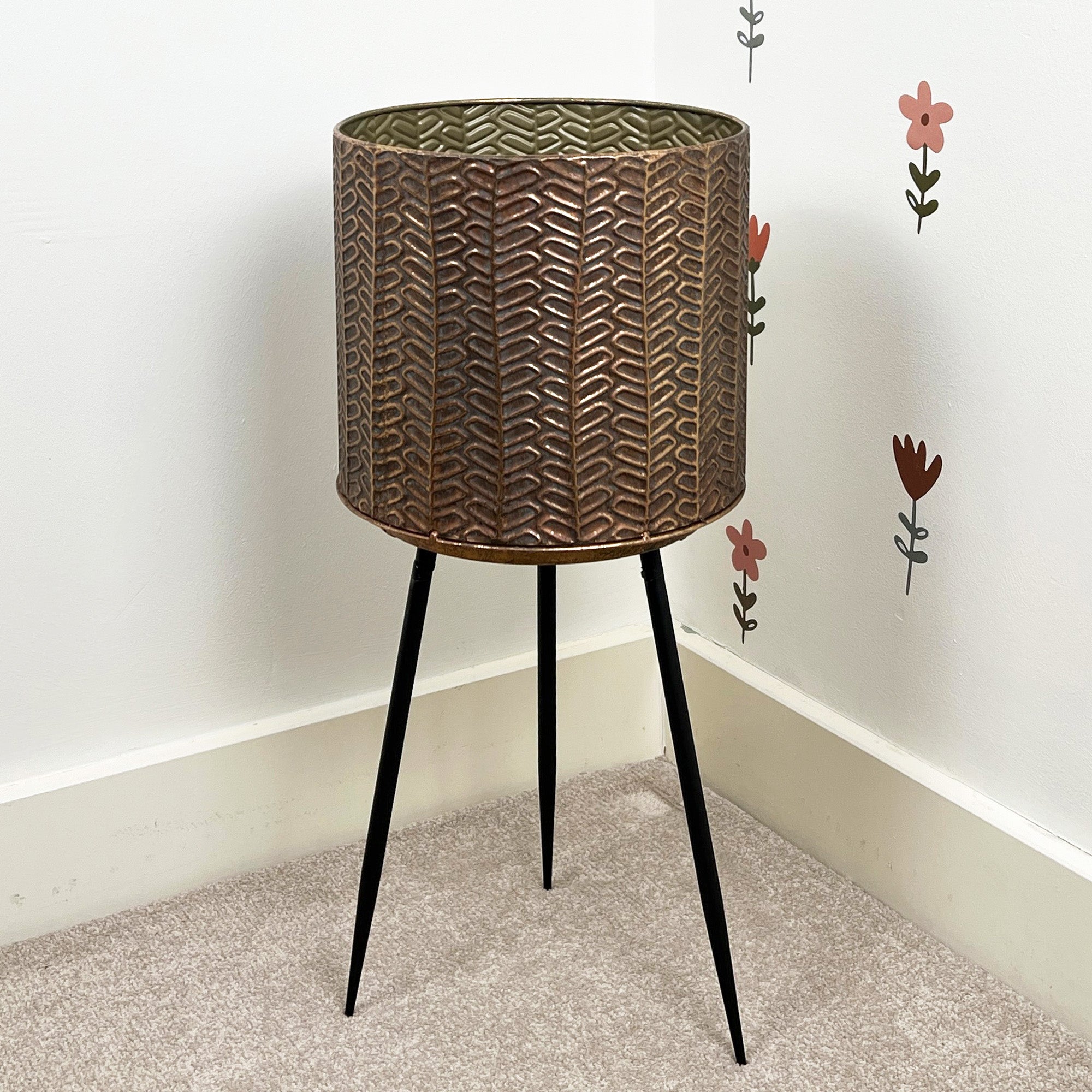 58cm Tall Indoor Plant Pot Holder Stand – Metal