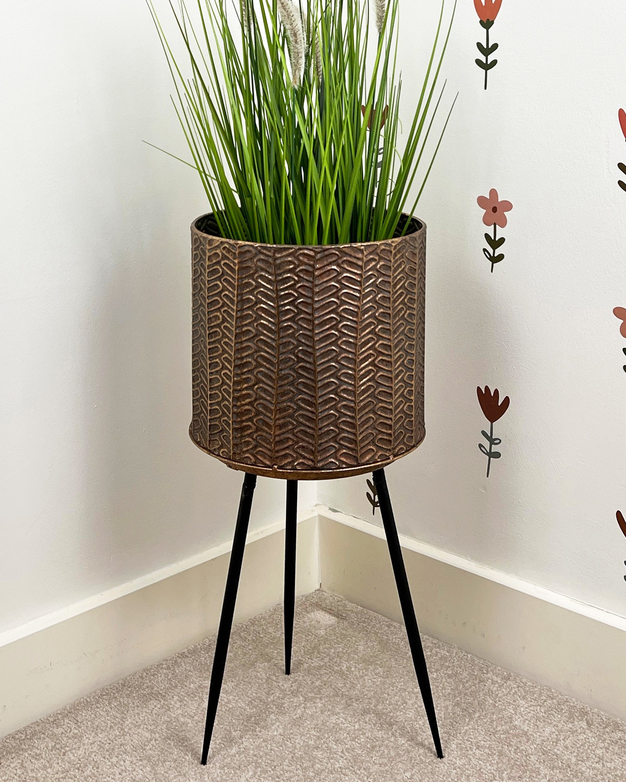 58cm Tall Indoor Plant Pot Holder Stand – Metal