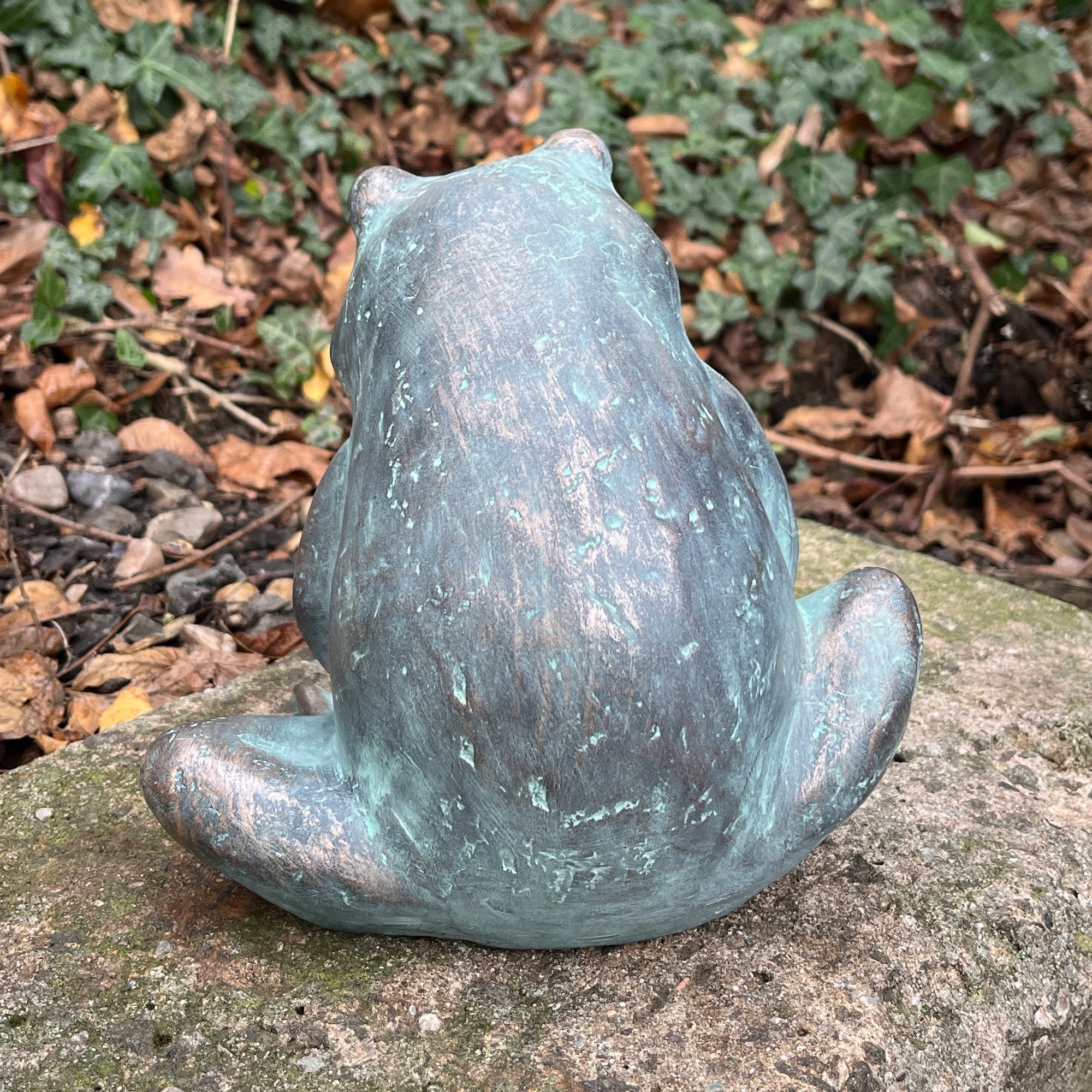 17cm Resin Frog Ornament – Patina Style Finish