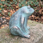 17cm Resin Frog Ornament – Patina Style Finish