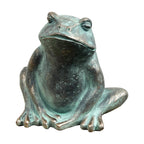 17cm Resin Frog Ornament – Patina Style Finish