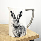 15cm White Hare Utensil Storage Pot Jug - Ceramic