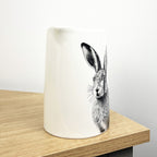 15cm White Hare Utensil Storage Pot Jug - Ceramic