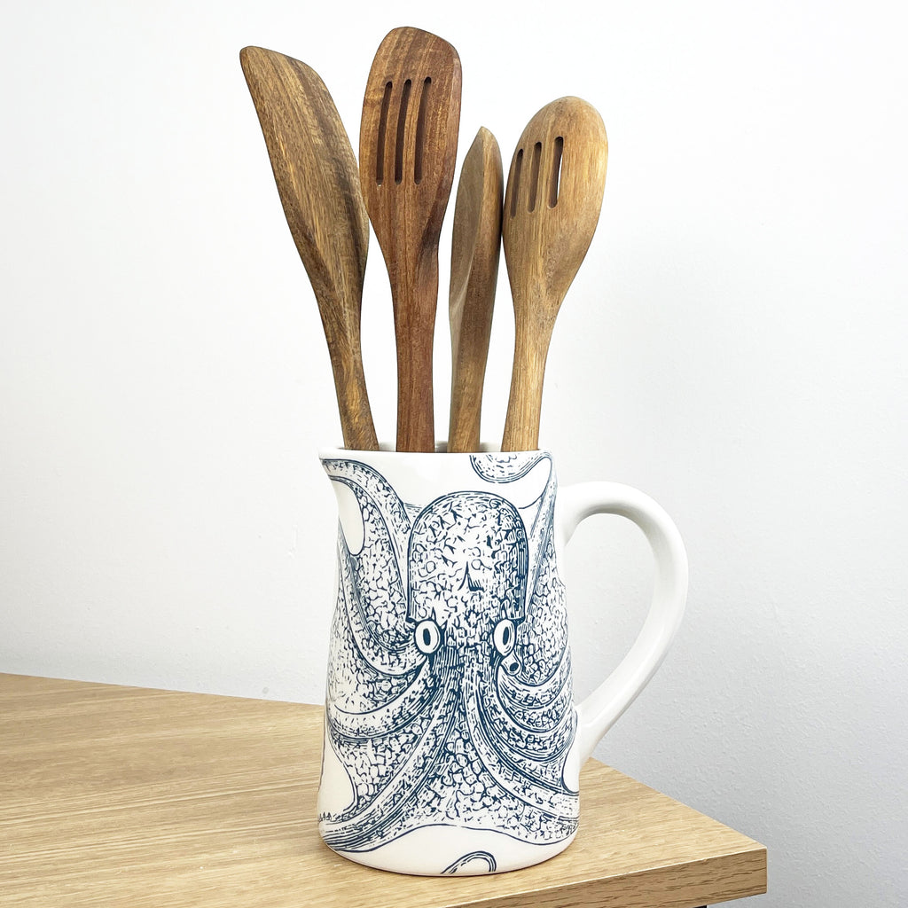 16cm Nautical Octopus Utensil Storage Pot Jug - Ceramic