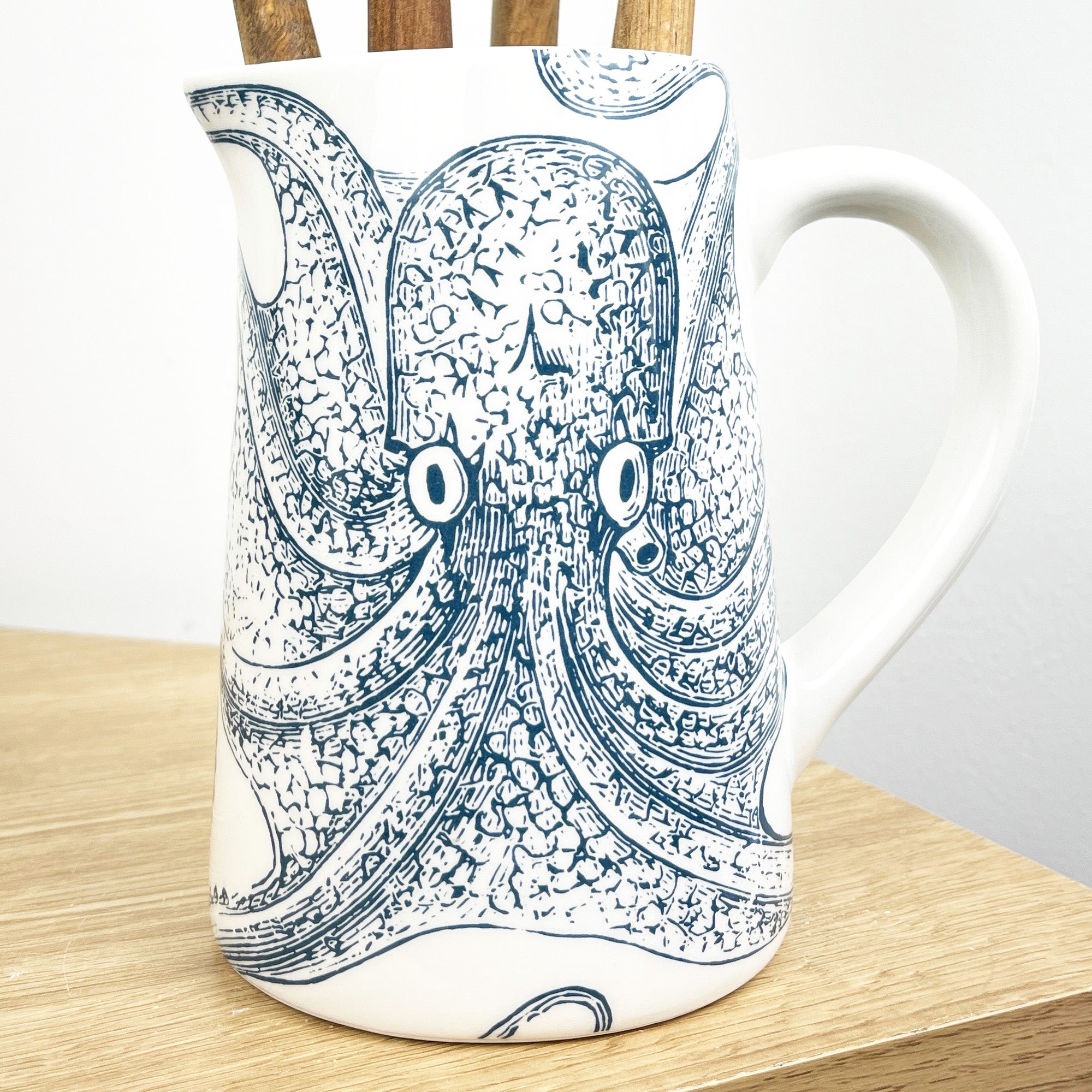 16cm Nautical Octopus Utensil Storage Pot Jug - Ceramic