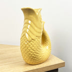 20.5cm Tall Nautical Fish Jug Ornament - Yellow