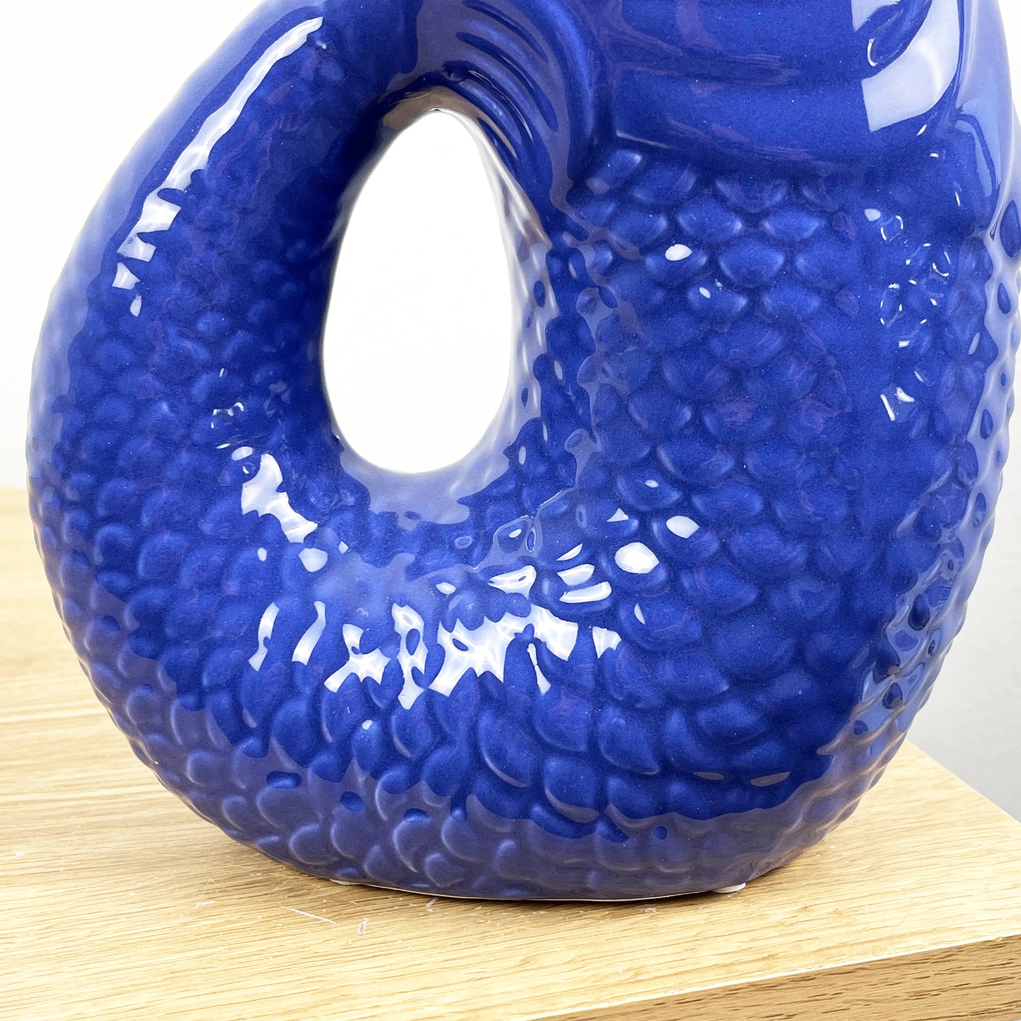 26.5cm Nautical Fish Jug Ornament - Blue