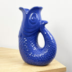 26.5cm Nautical Fish Jug Ornament - Blue