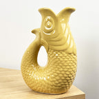 26.5cm Nautical Fish Jug Ornament - Yellow