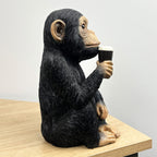 24cm Monkey Holding a Pint of Beer Ornament – Resin