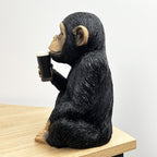 24cm Monkey Holding a Pint of Beer Ornament – Resin