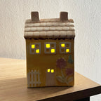 16cm Ceramic LED Cottage / House Ornament – Ceramic
