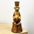 24cm Gold Monkey Candle Stick Holder - Resin