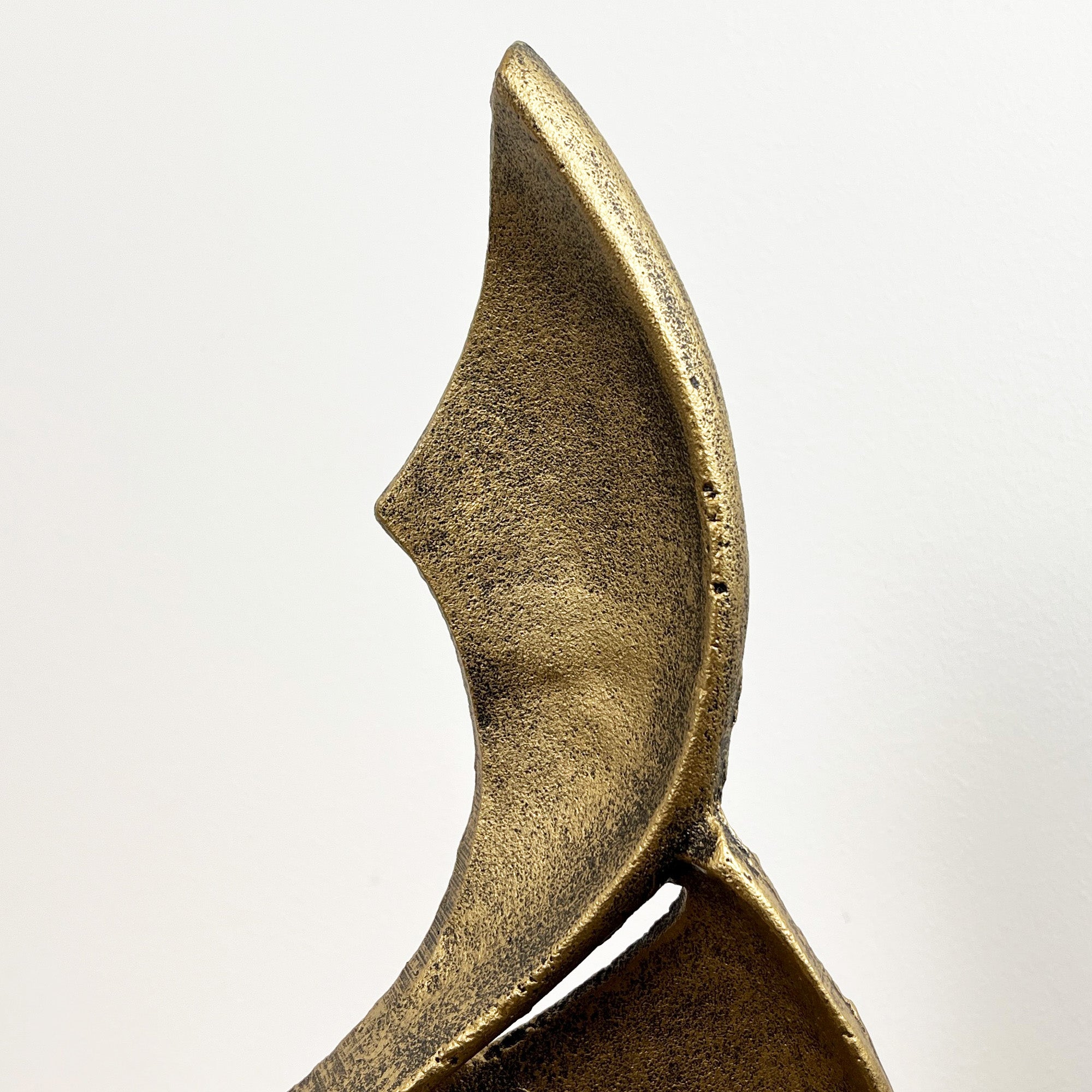 39cm Abstract Swirl Decorative Metal Sculpture / Statue