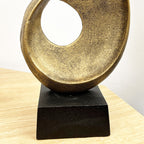 39cm Abstract Swirl Decorative Metal Sculpture / Statue