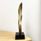 39cm Abstract Swirl Decorative Metal Sculpture / Statue