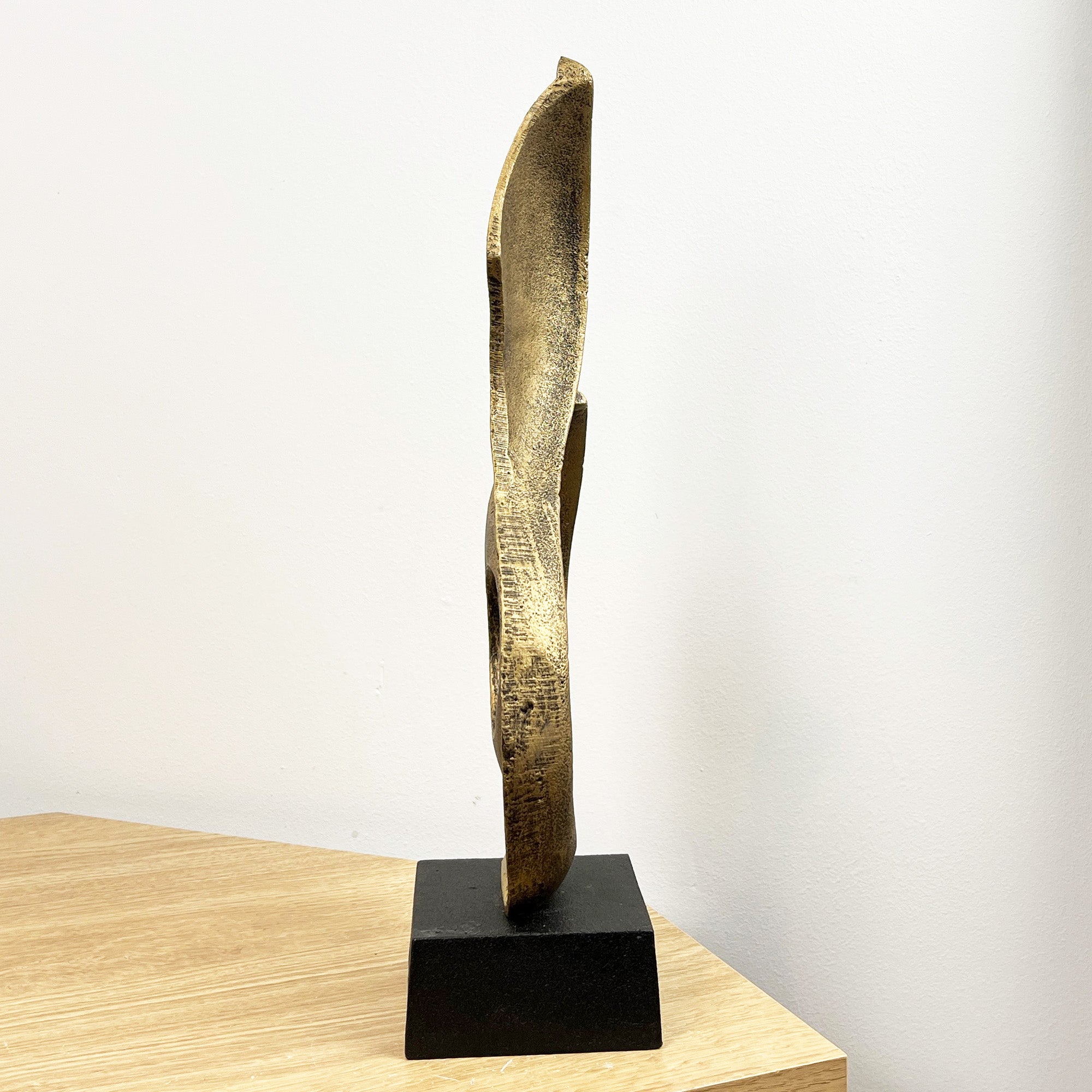 39cm Abstract Swirl Decorative Metal Sculpture / Statue