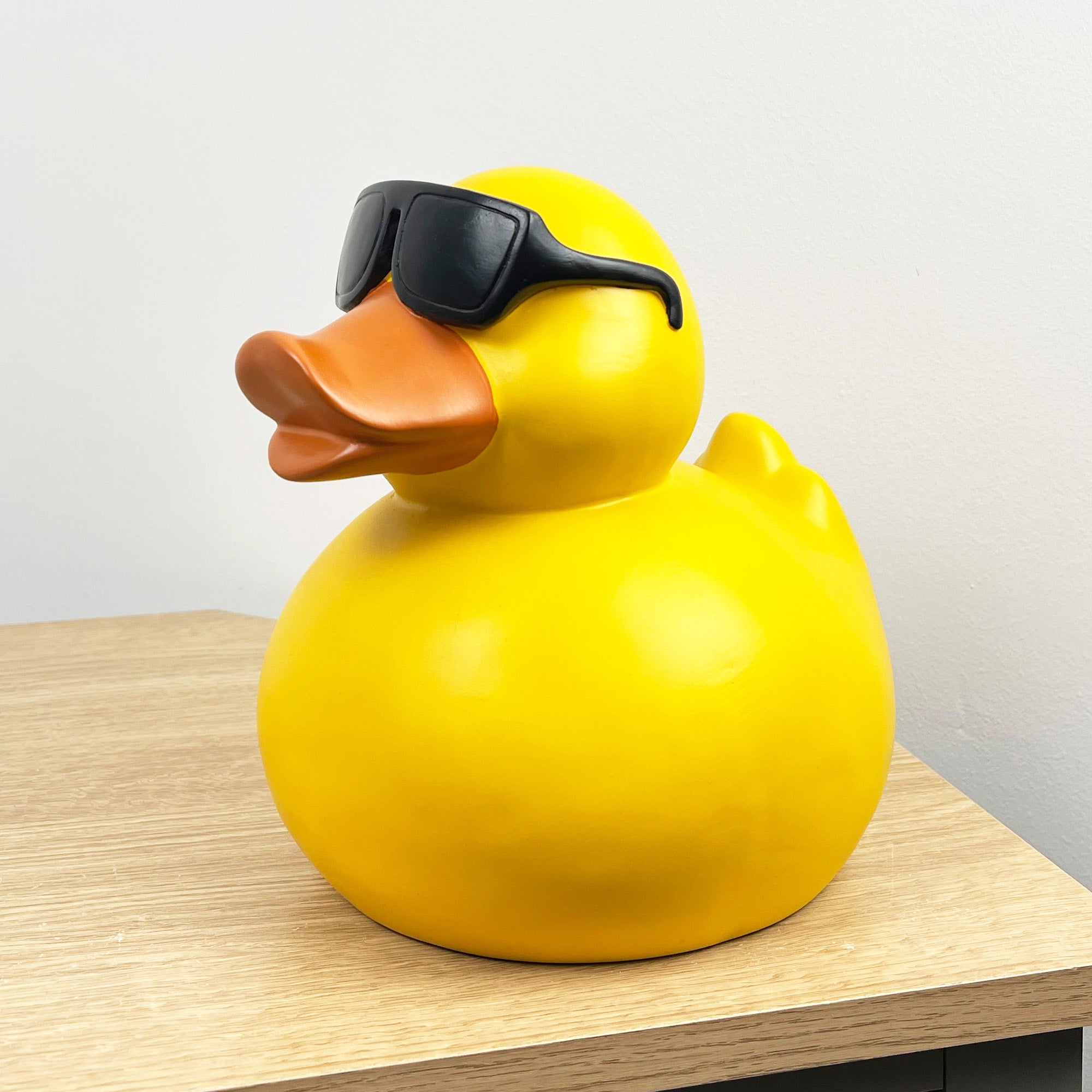 23cm Large Cool Rubber Duck in Sunglasses Ornament – Resin
