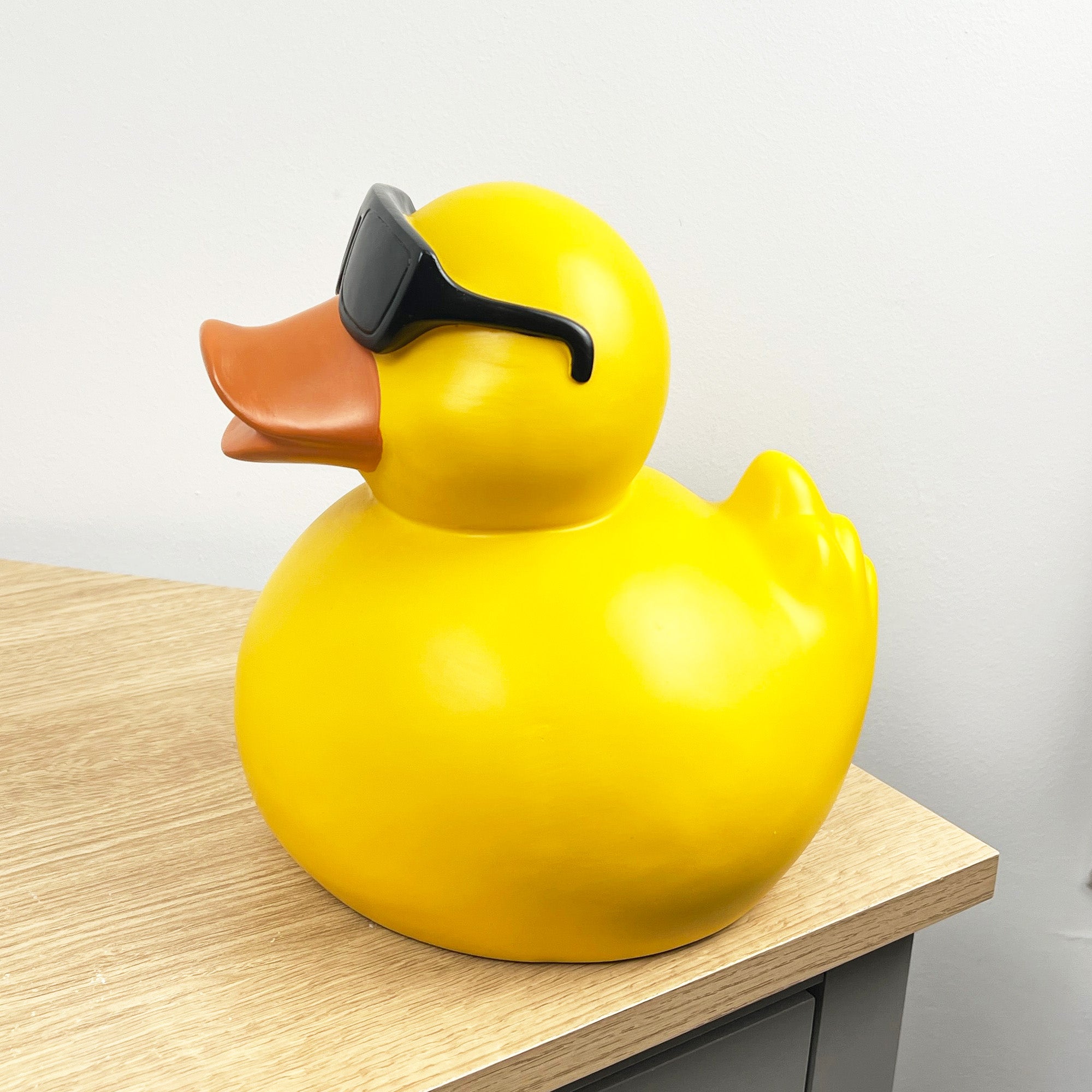 23cm Large Cool Rubber Duck in Sunglasses Ornament – Resin
