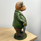 28cm Tall Country Gentlemen Highland Cow Ornament – Resin