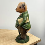 28cm Tall Country Gentlemen Highland Cow Ornament – Resin